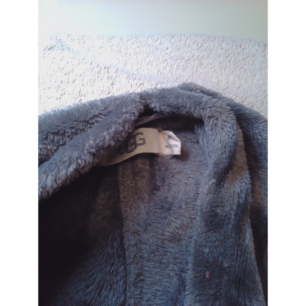 UGG Charcoal Gray Fleece Cardigan Sweater Women Medium UA5423W Gray - Picture 3 of 6